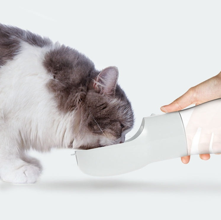 Portable Dog Water Dispenser – 2-in-1 Pet Bottle