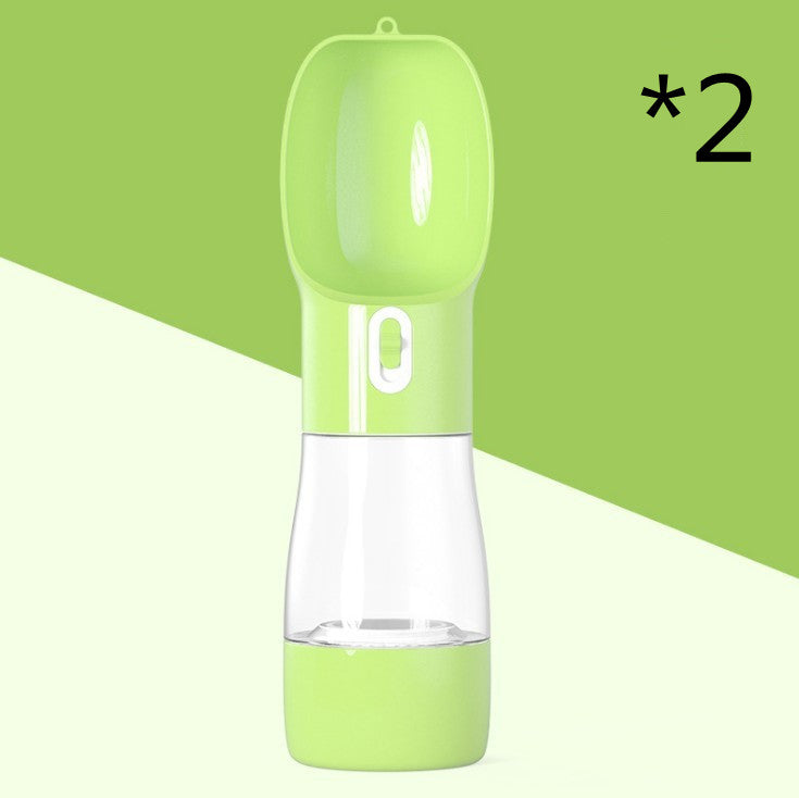 Portable Dog Water Dispenser – 2-in-1 Pet Bottle