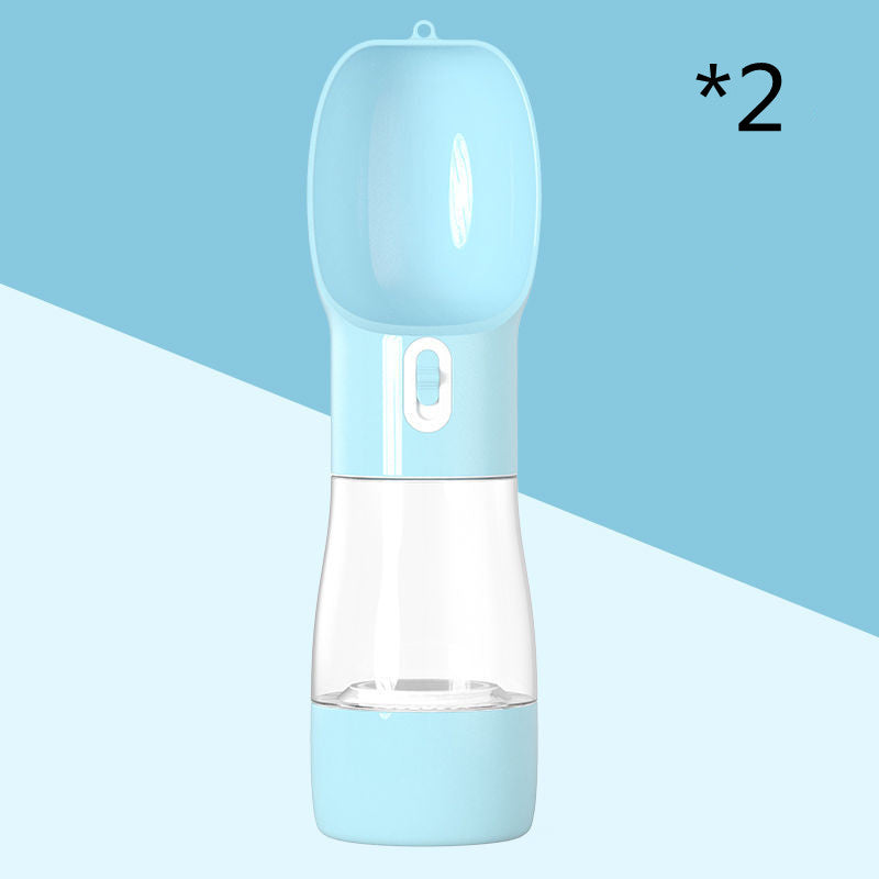 Portable Dog Water Dispenser – 2-in-1 Pet Bottle