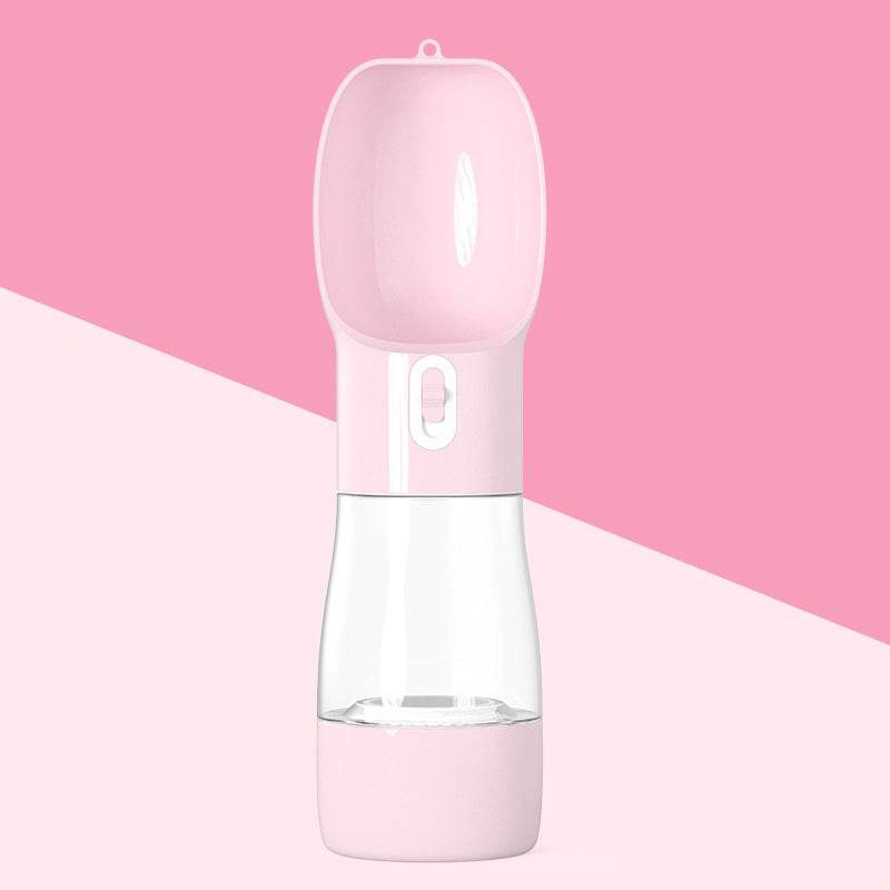 Portable Dog Water Dispenser – 2-in-1 Pet Bottle