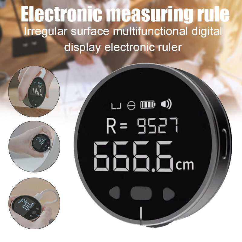 Digital Rolling Tape Measure – Smart Rechargeable Measuring Tool