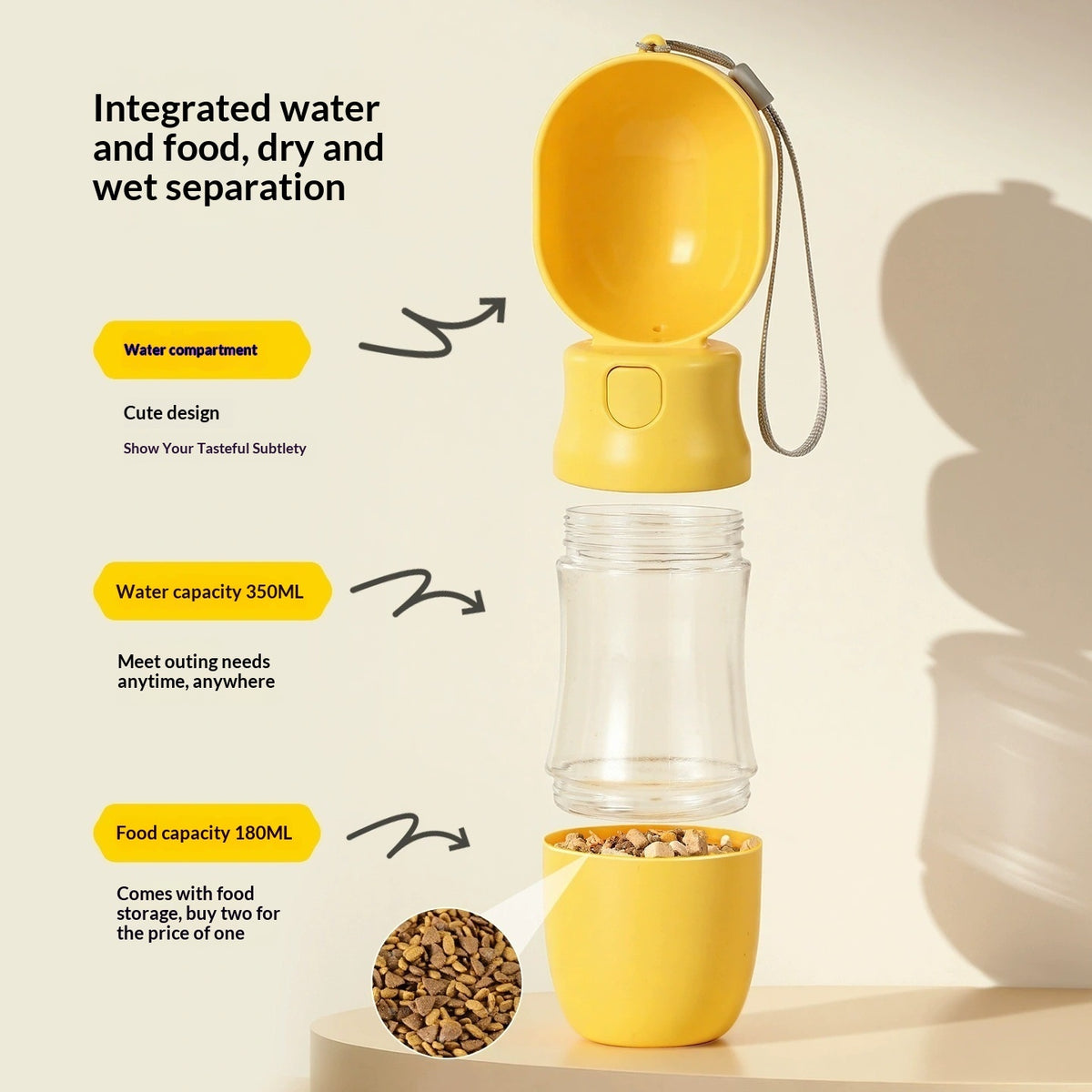 Portable Dog Water Bottle – Easy Hydration for Travel