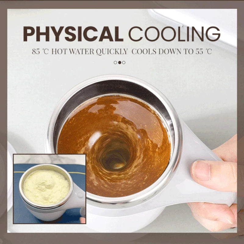 Mug with Stirrer – EasyMix Self Stirring Convenience