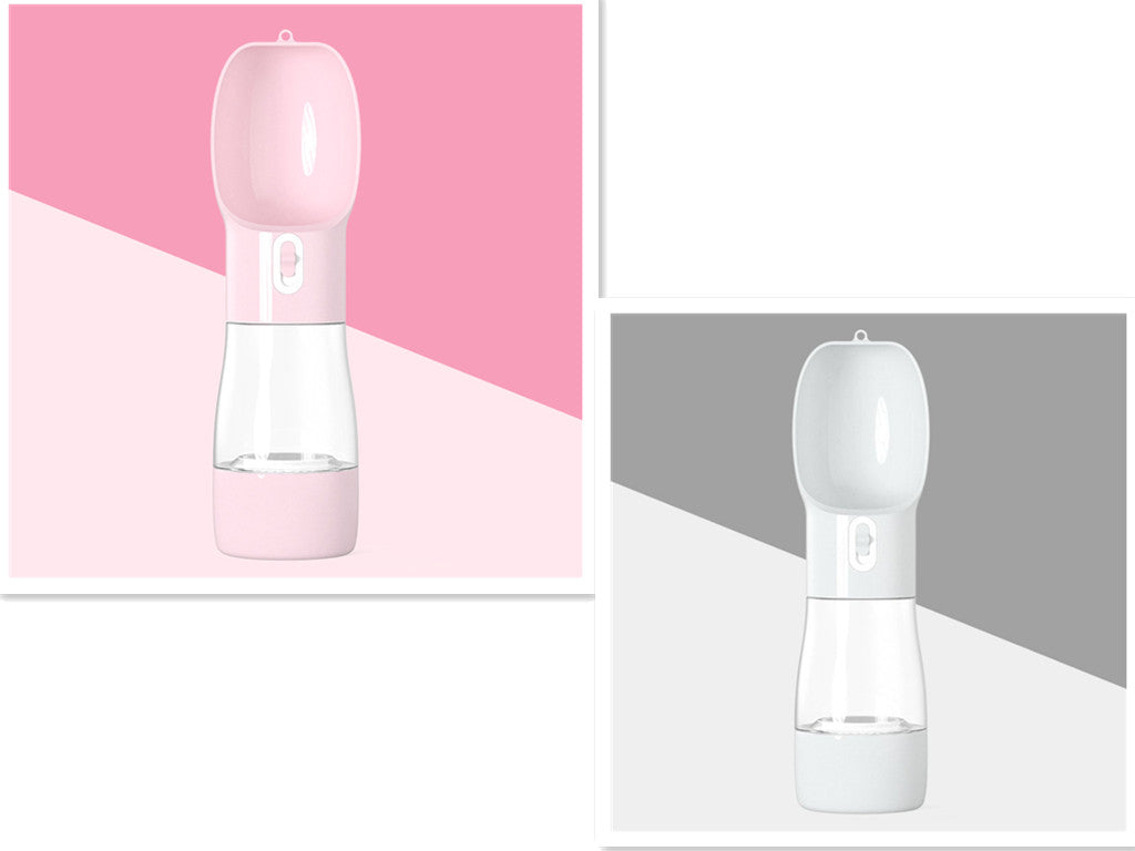 Portable Dog Water Dispenser – 2-in-1 Pet Bottle