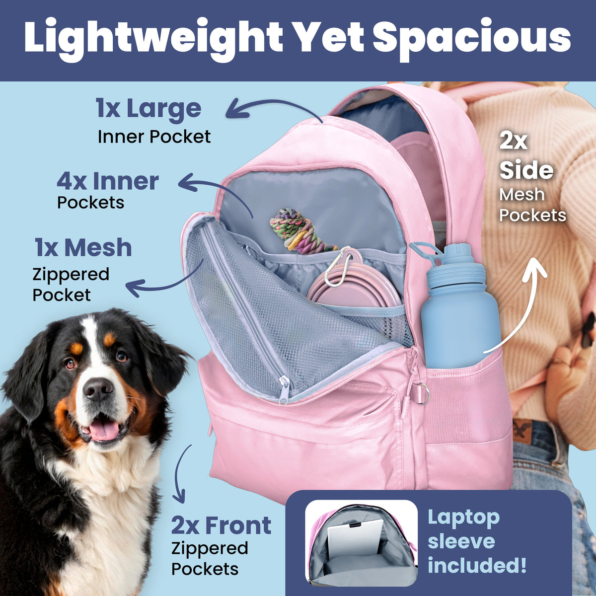 Dog Travel Backpack™ – All-in-One Pet Travel Bag