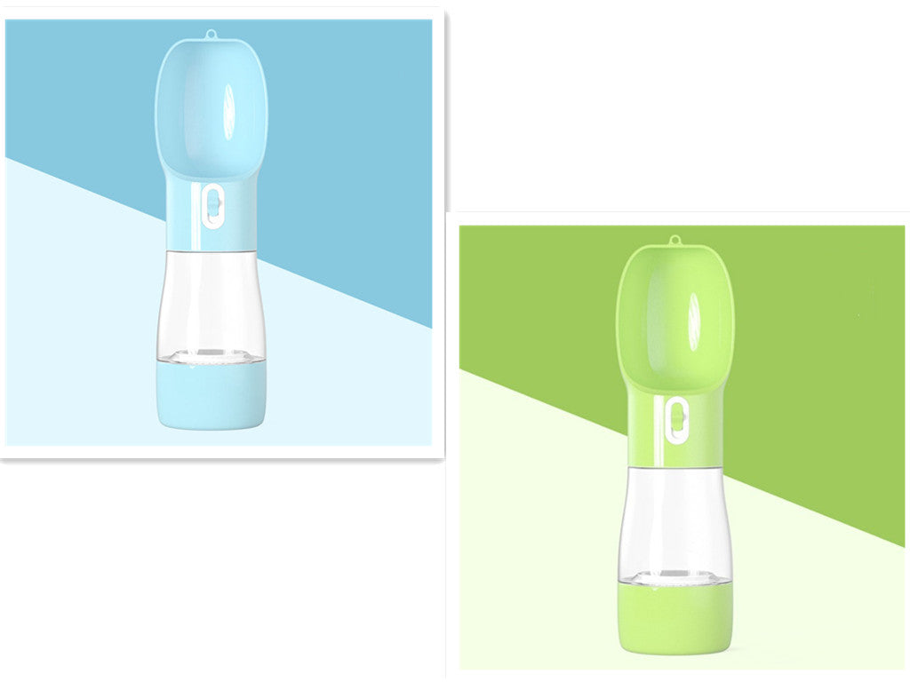 Portable Dog Water Dispenser – 2-in-1 Pet Bottle