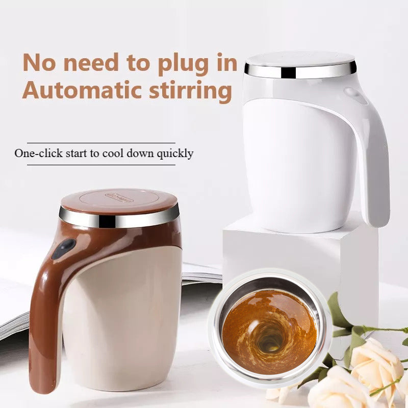 Mug with Stirrer – EasyMix Self Stirring Convenience