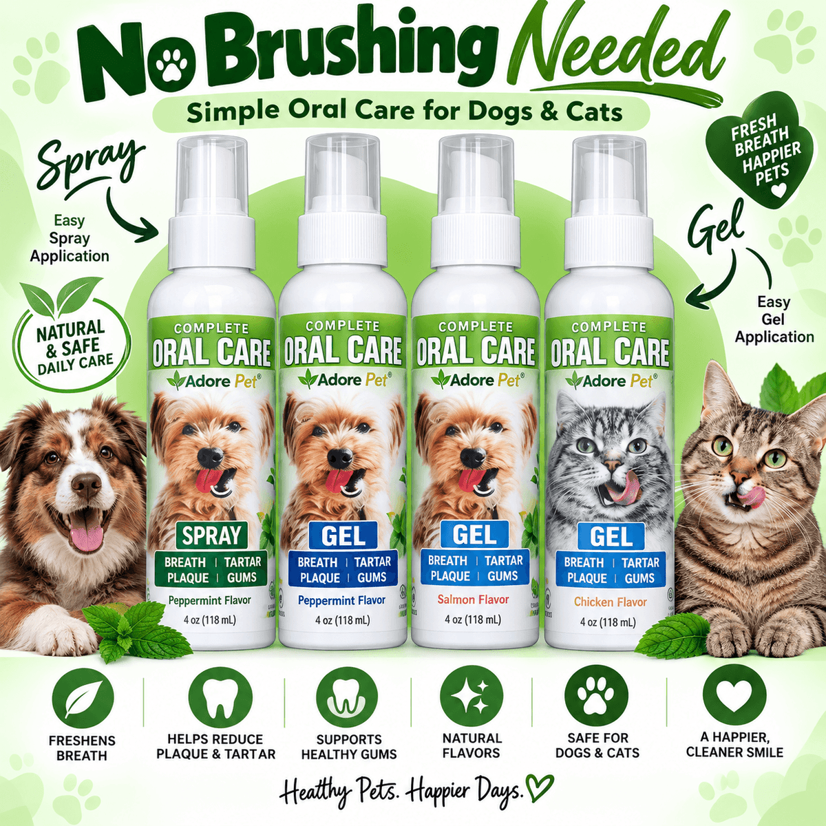 Oral Care Spray – No-Brush Pet Dental Care